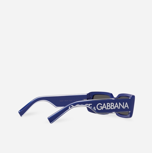 NEW DOLCE&GABBANA SQUARE BLUE UNISEX SUNGLASSES DG6187 3094/87 EYEWEAR - Picture 2 of 6